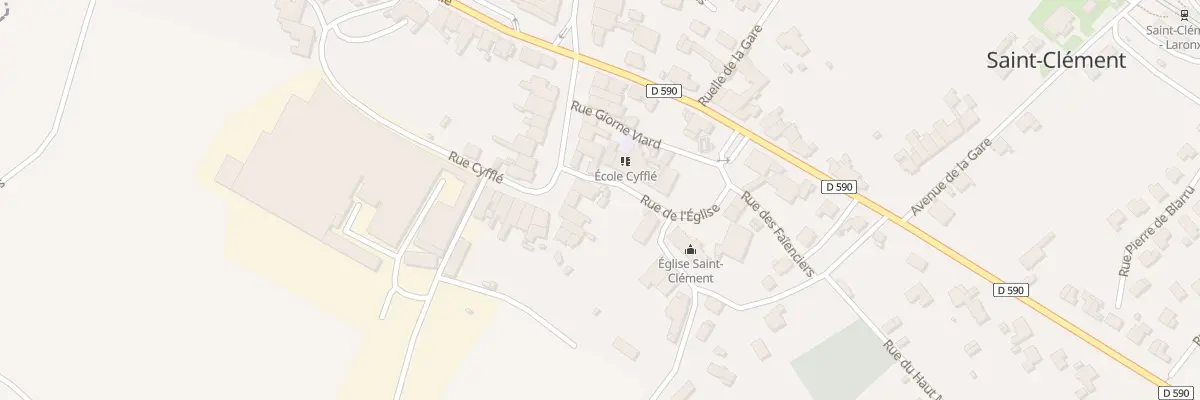 Plan du 2 Rue De L Eglise à Saint-Clément