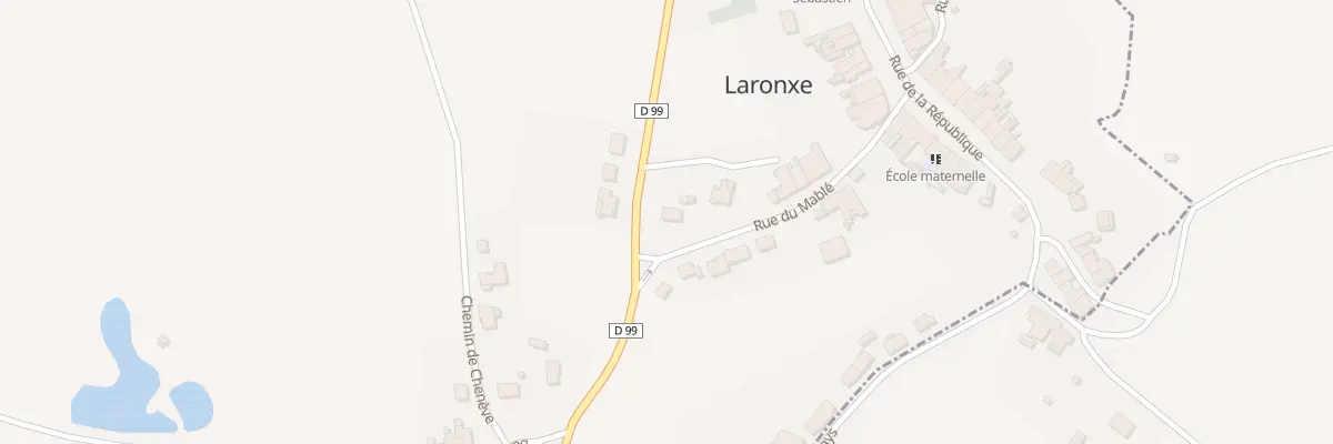 Plan du 10 Rte de Thiébauménil à Laronxe
