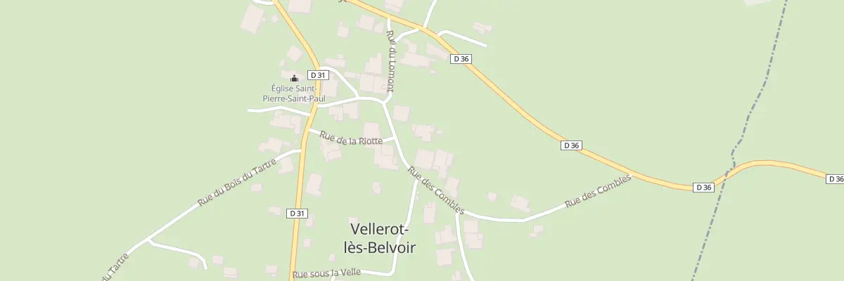 Plan du 7 Pl du Village à Vellerot-lès-Belvoir