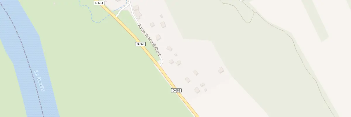 Plan du 12 Rte de Montbéliard à Médière