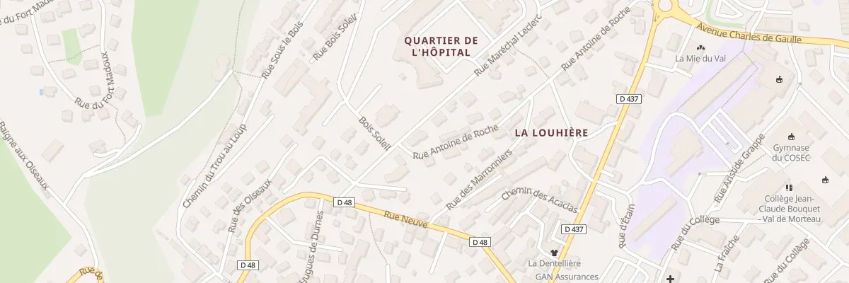Plan du 4 Rue du Maréchal Leclerc à Morteau