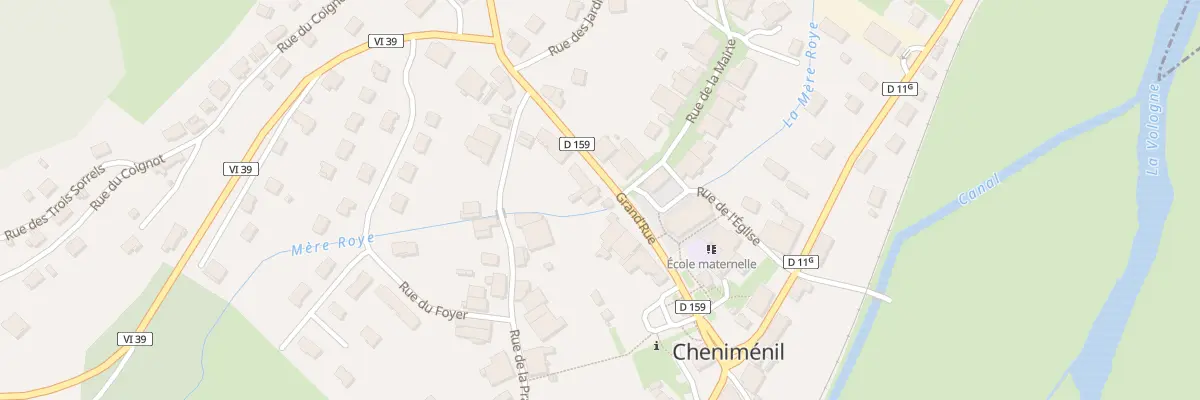 Plan du 17 Gr Grande Rue à Cheniménil