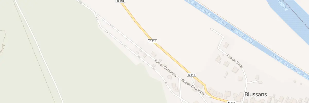 Plan du 8 Rue de Charancey à Blussans