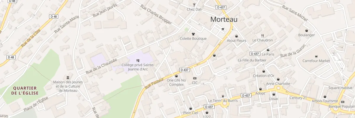 Plan du 14 Rue Gonsalve Pertusier à Morteau