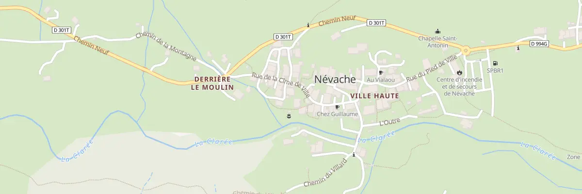Plan du 21 Rue Sous Le Moulin à Névache