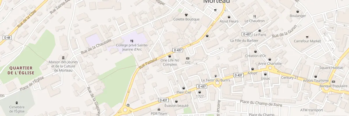 Plan du 8 Rue Gonsalve Pertusier à Morteau