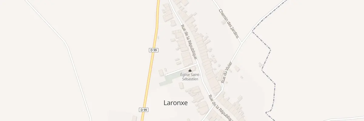 Plan du 39 Rue de la Republique à Laronxe