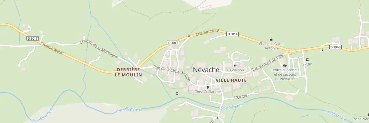 Plan du 5167 Ville Haute à Névache
