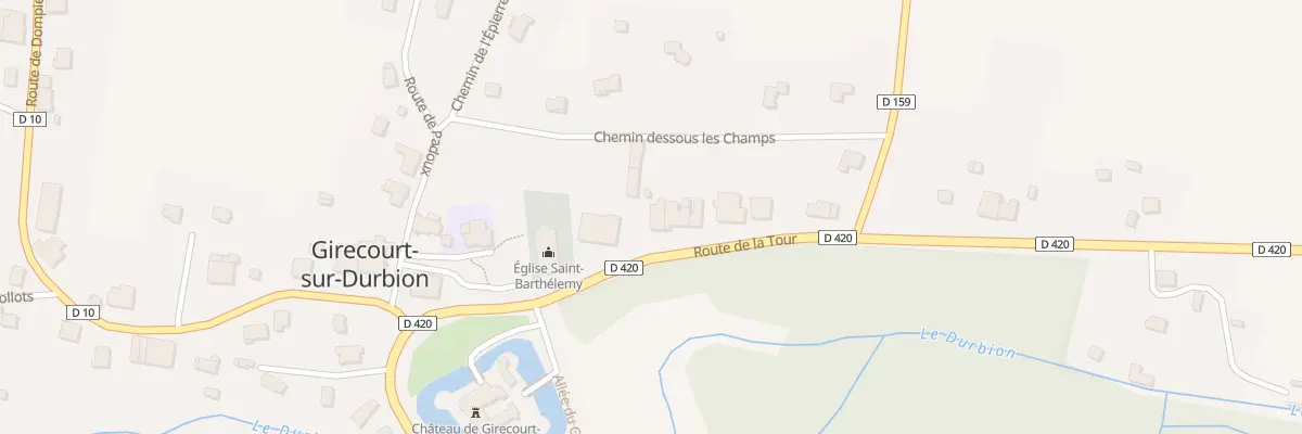Plan du 7 Rte de la Tour à Girecourt-sur-Durbion