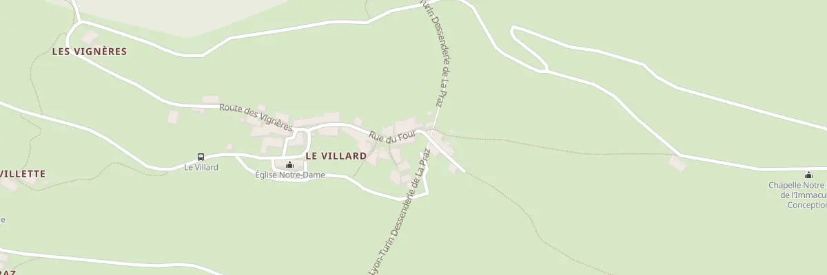 Plan du 5070 Le Villard à Saint-André