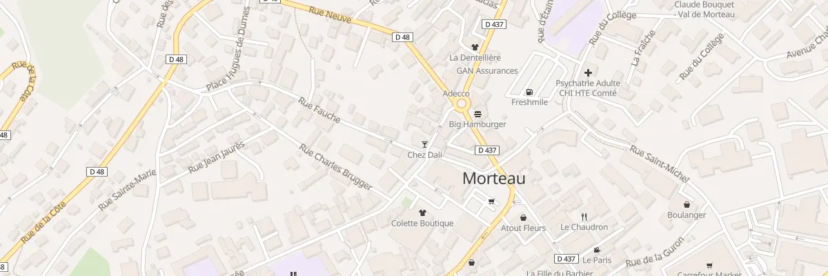 Plan du 1 Rue Gilbert Menie à Morteau