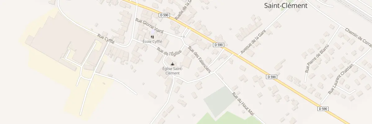 Plan du 4 Rue De L Eglise à Saint-Clément