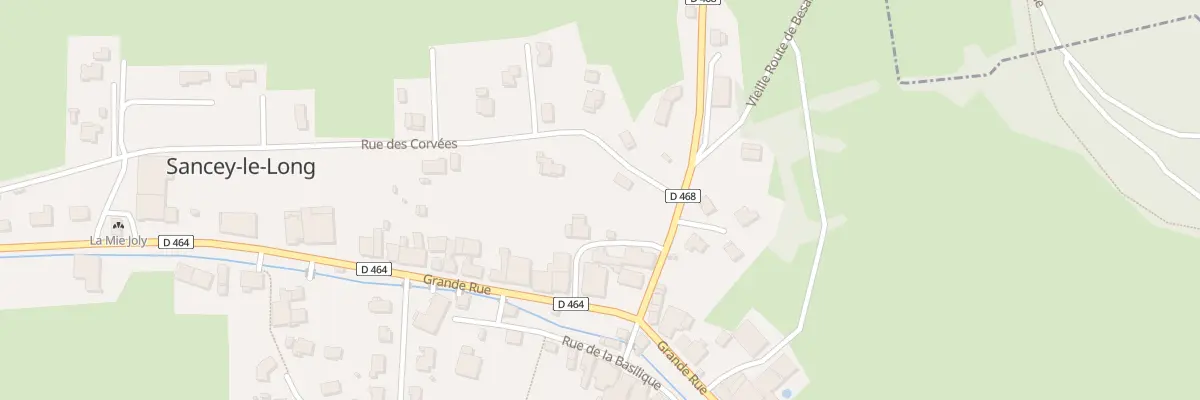 Plan du 1 Rue des Corvées à Sancey