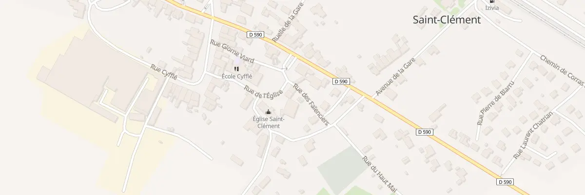 Plan du 6 Rue De L Eglise à Saint-Clément