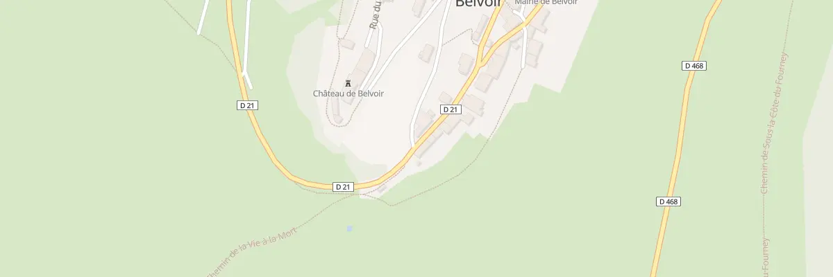 Plan du 5021 Au Village à Belvoir
