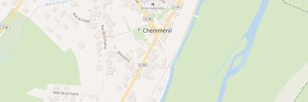Plan du 3 Rue des Fusillés à Cheniménil