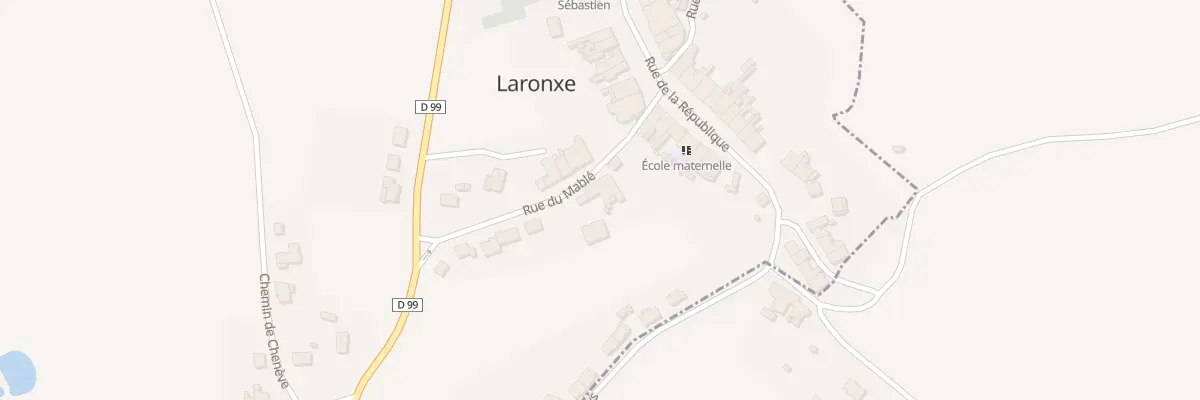 Plan du 3 Rue du Mablé à Laronxe