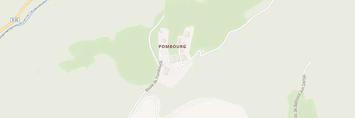 Plan du 1033 Rte de Pombourg à La Forclaz
