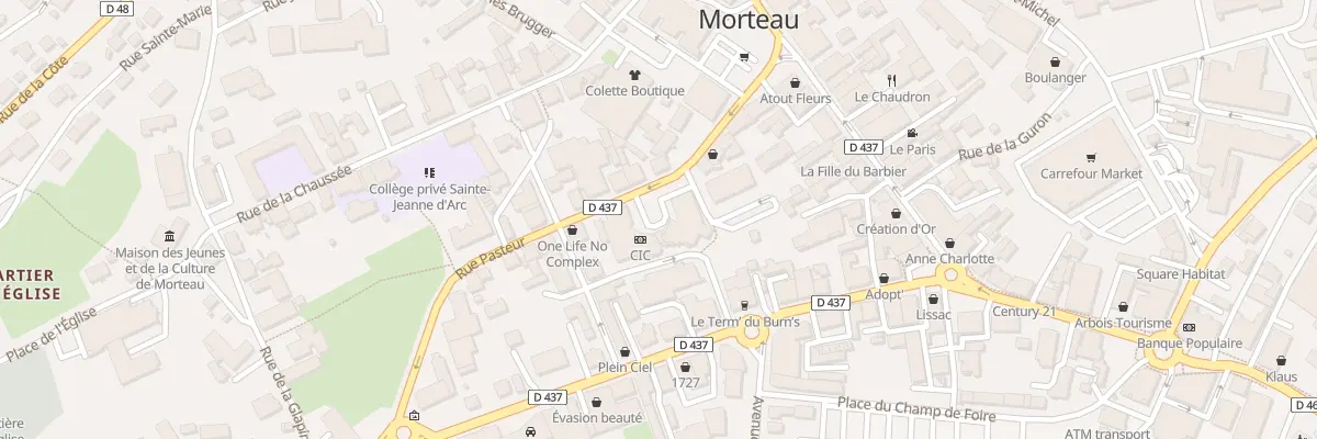 Plan du 8 Rue Belzon à Morteau