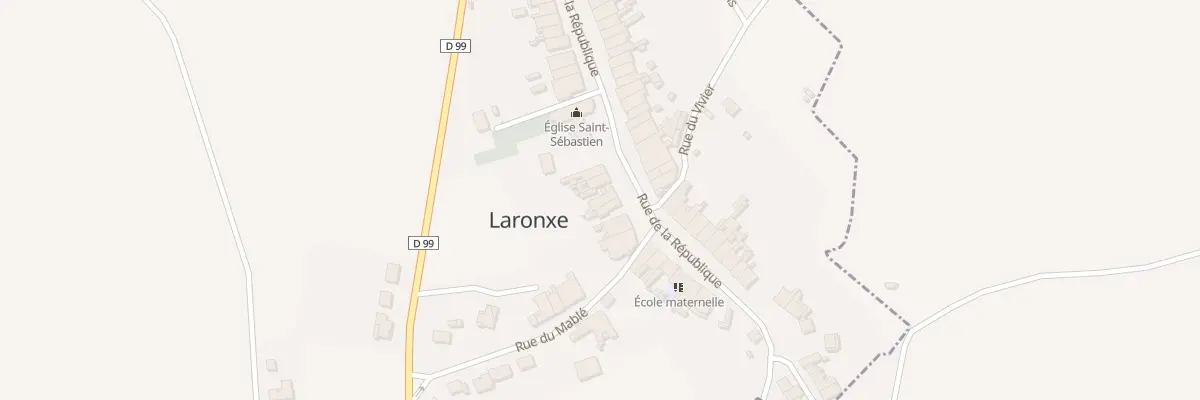 Plan du 19 Rue de la Republique à Laronxe