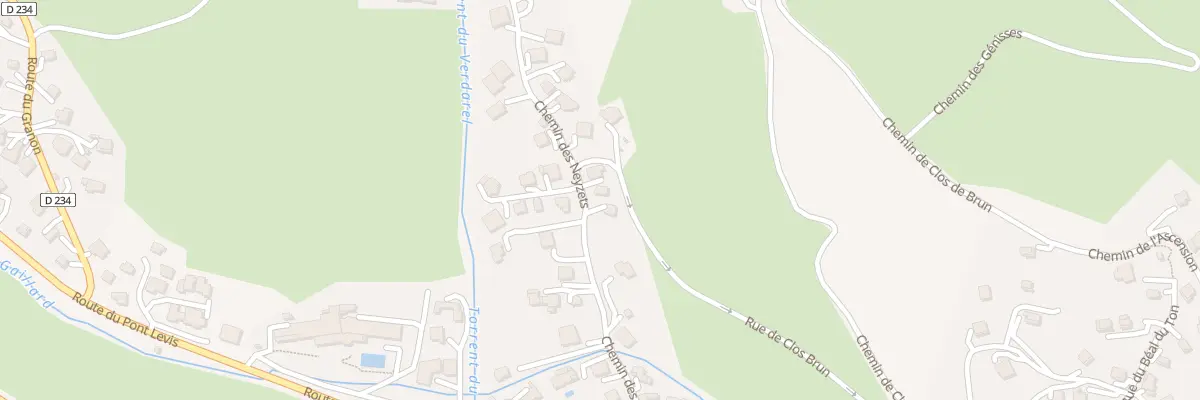Plan du 252 Che des Neyzets à Saint-Chaffrey