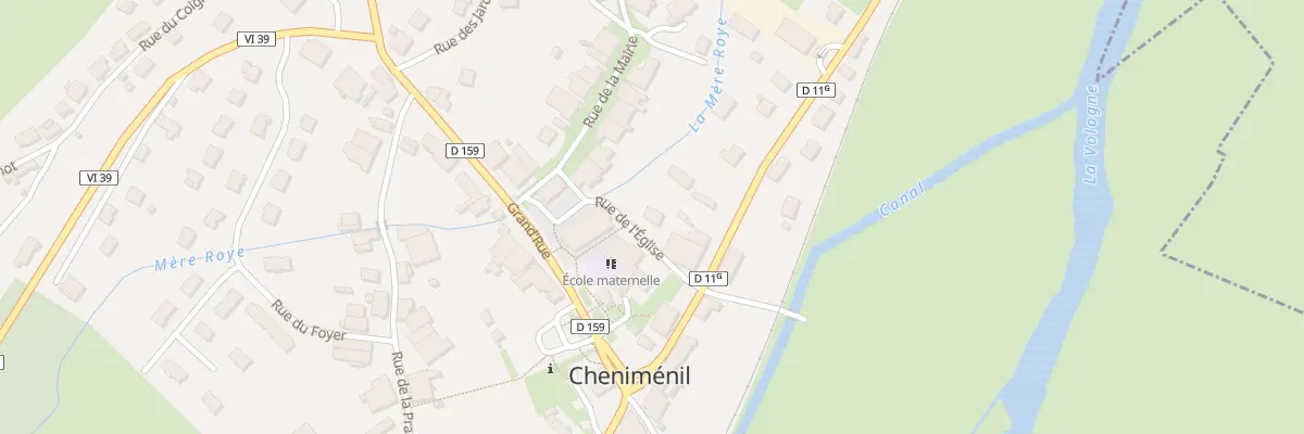 Plan du 2 Rue de l’Eglise à Cheniménil