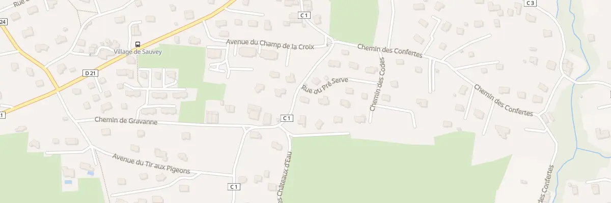 Plan du 20 Rue du Pré Serve à Neuvecelle