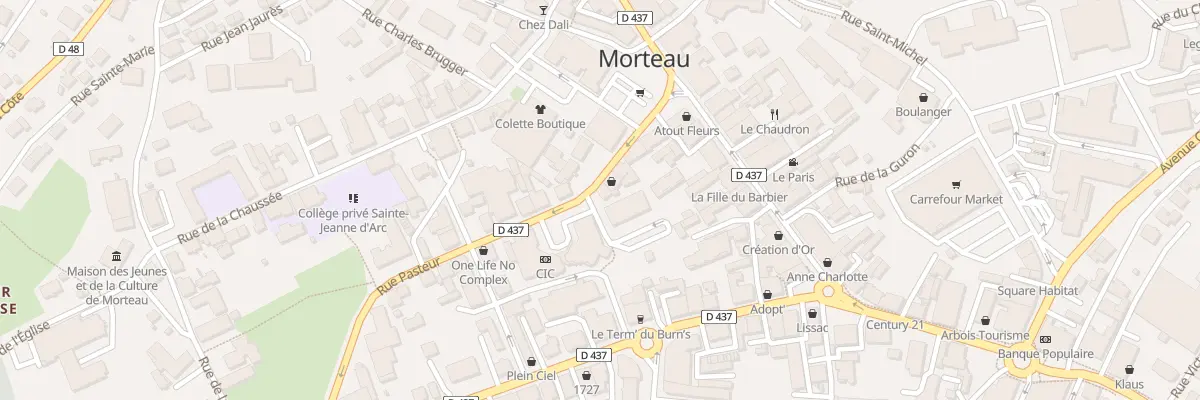 Plan du 9 Rue Pasteur à Morteau