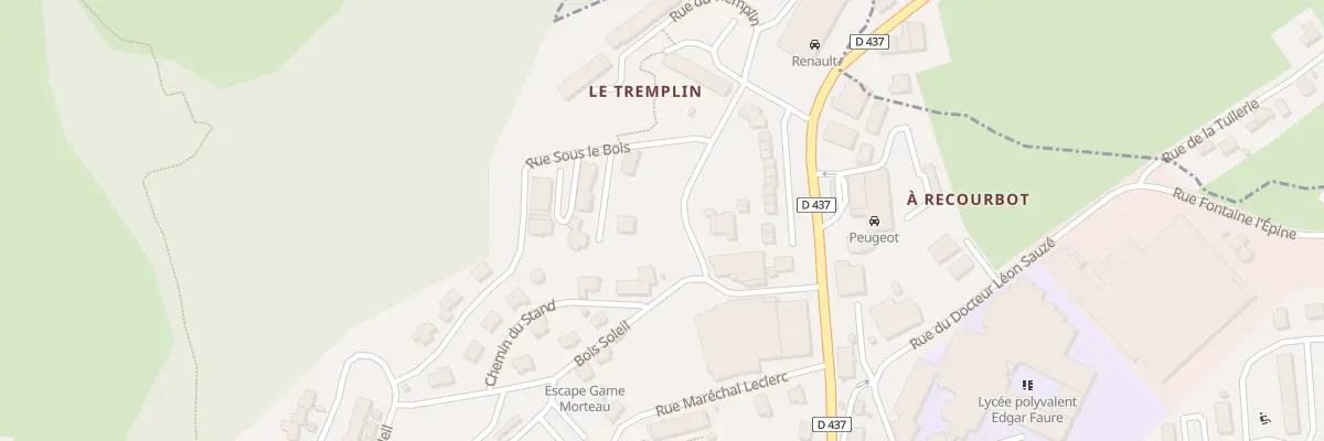 Plan du 1 Rue sous le Bois à Morteau