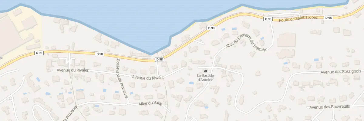 Plan du 2 Av du Rivalet à Gassin