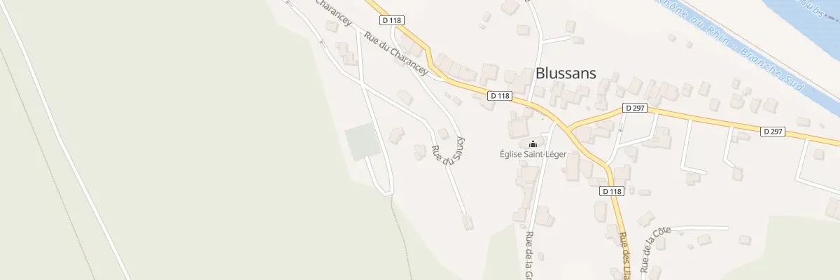 Plan du 5 Rue du Saucy à Blussans
