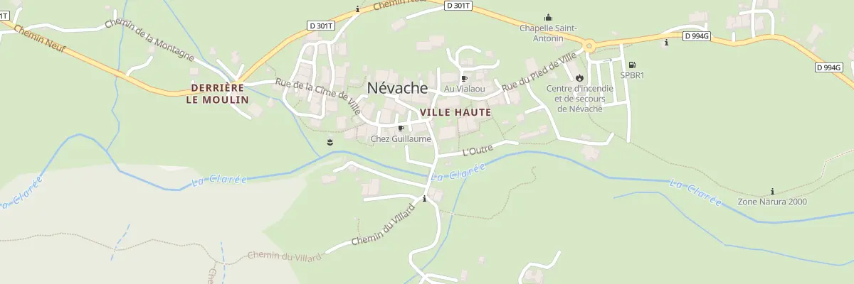Plan du 32 Rue de l’Outre à Névache