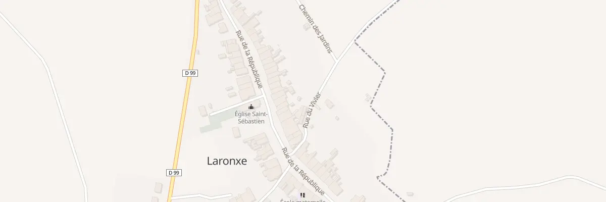 Plan du 28 Rue de la Republique à Laronxe