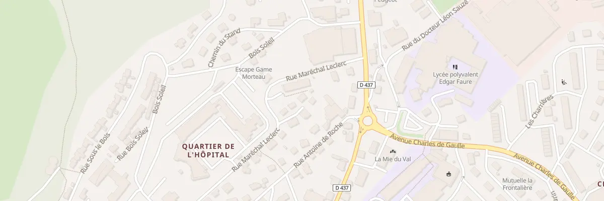 Plan du 22 Rue du Maréchal Leclerc à Morteau