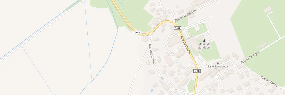 Plan de Sur la Seigne à Montlebon