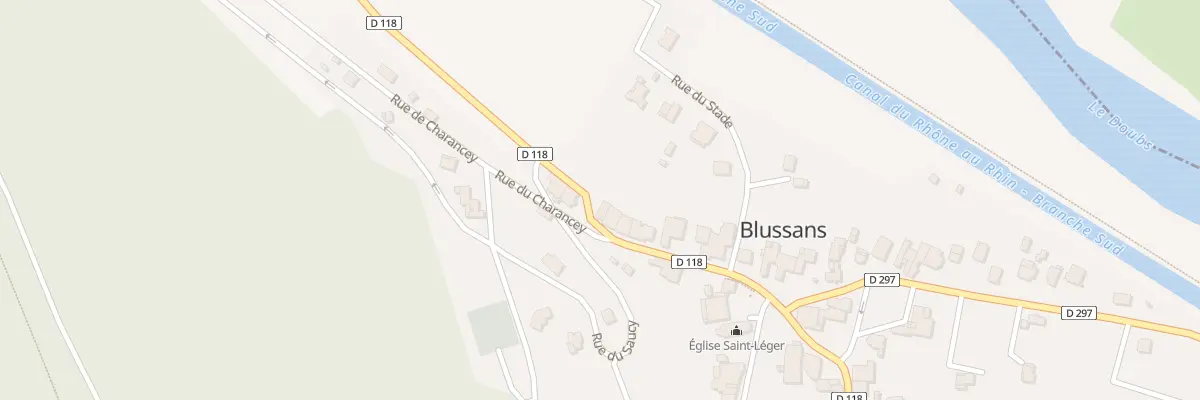 Plan du 22 Rue des Acacias à Blussans