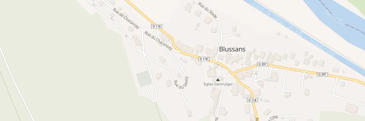 Plan du 5B Rue des Acacias à Blussans