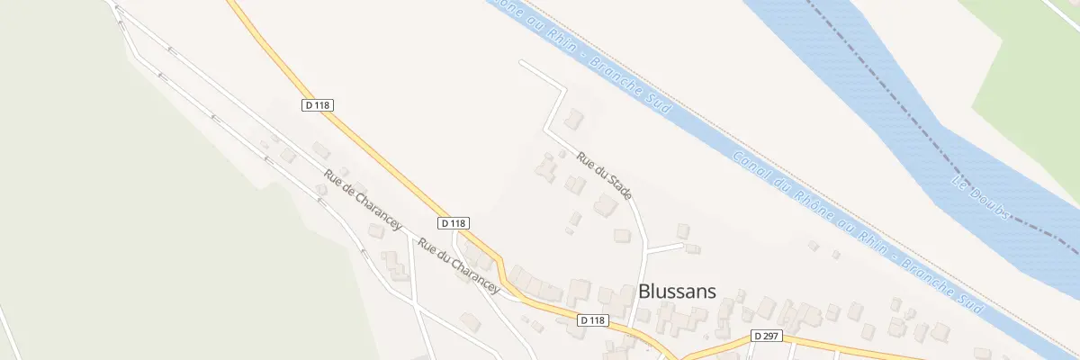 Plan du 9 Rue du Stade à Blussans