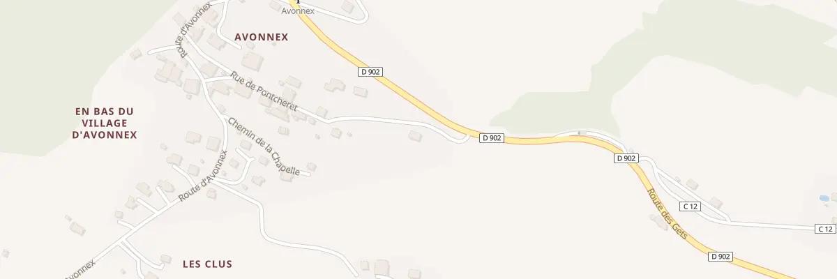 Plan de Pontcheret à Taninges