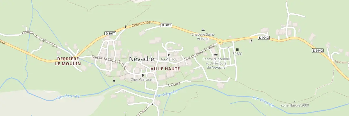 Plan du 5154 Pied de Ville à Névache