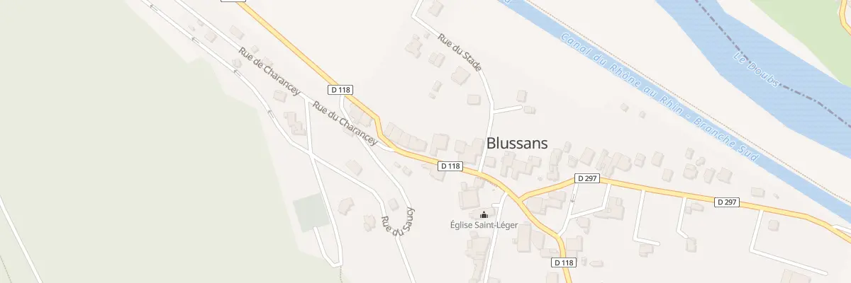 Plan du 16 Rue des Acacias à Blussans