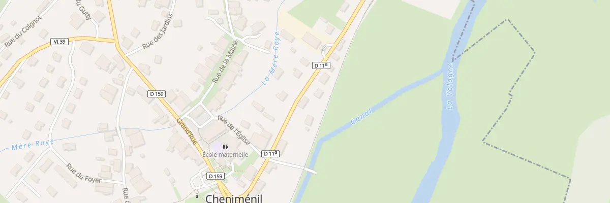 Plan du 16 Rue de la Gare à Cheniménil