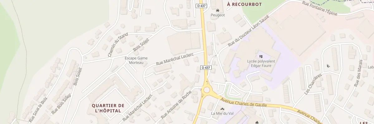 Plan du 32 Rue du Maréchal Leclerc à Morteau