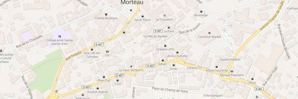 Plan du 6 Rue Traversière à Morteau