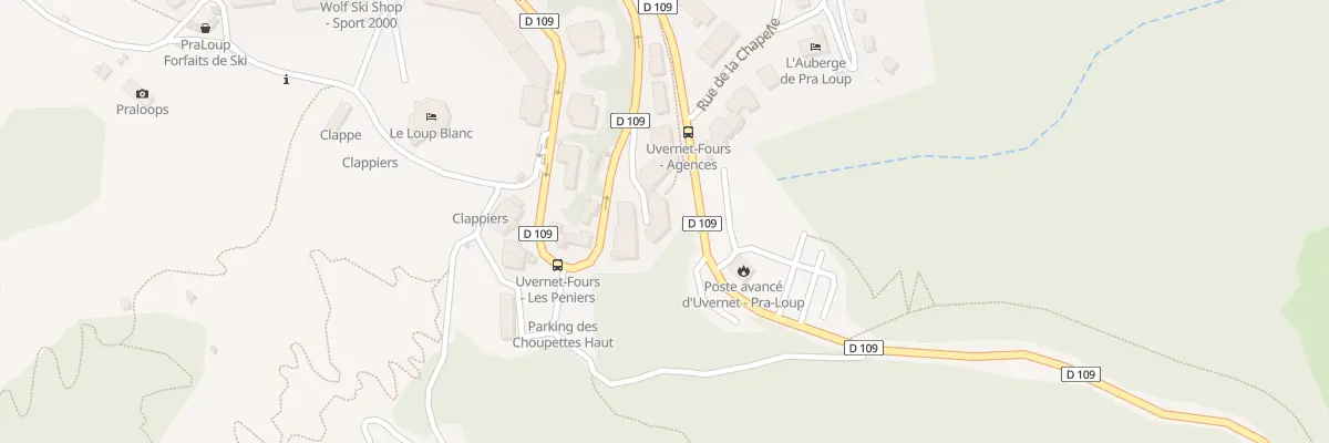 Plan de Res La Rochaille à Uvernet-Fours