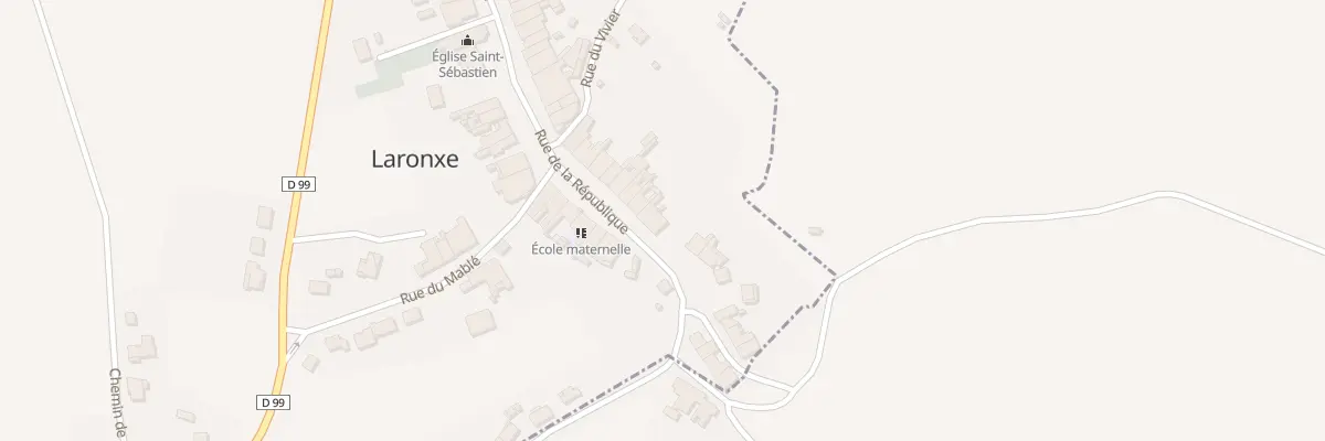 Plan du 2 Rue de la Republique à Laronxe