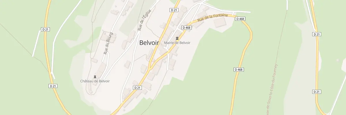 Plan du 6 Rue de la Fontaine à Belvoir