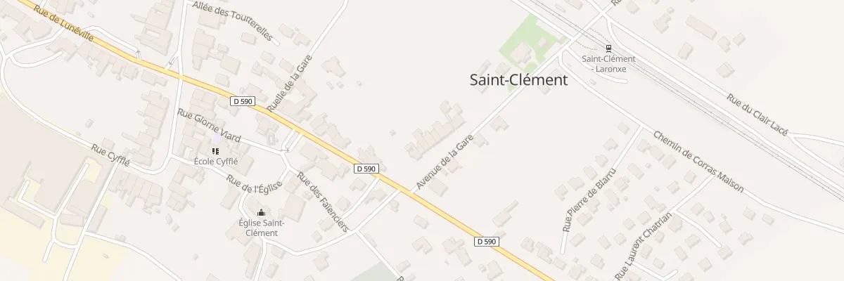 Plan du 3 Av De La Gare à Saint-Clément