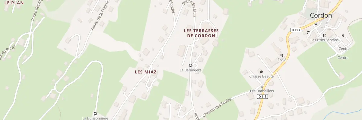 Plan du 335 Rte des Miaz à Cordon