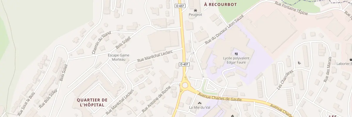 Plan du 34 Rue du Maréchal Leclerc à Morteau
